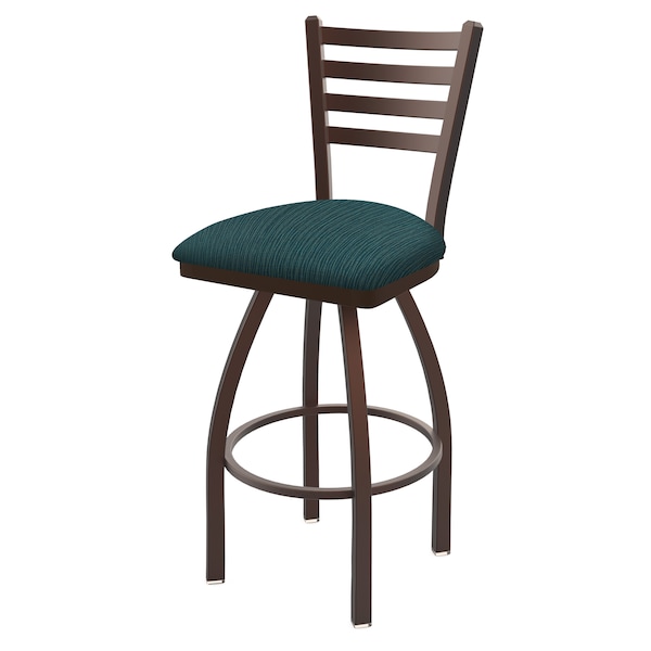 25" Swivel Counter Stool, Bronze Finish, Graph Tidal Seat